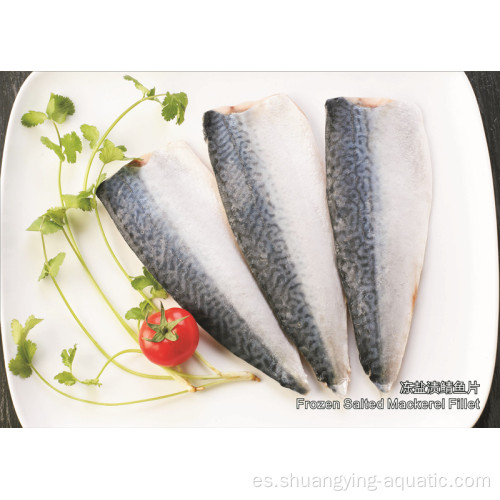 Filetes de caballa de pescado congelado de mariscos chinos para el mercado